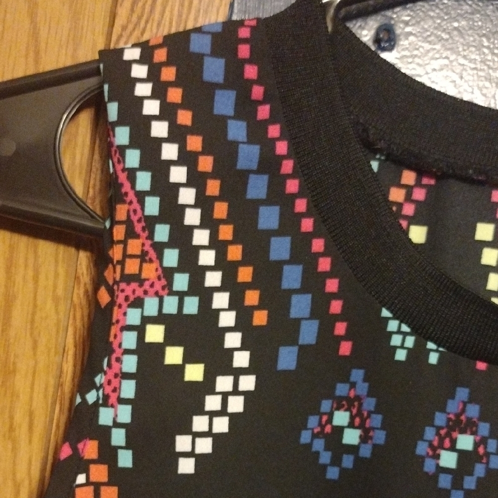 Xhilaration Multicolor Geometric Sleeveless Dress​ - Picture 3 of 5